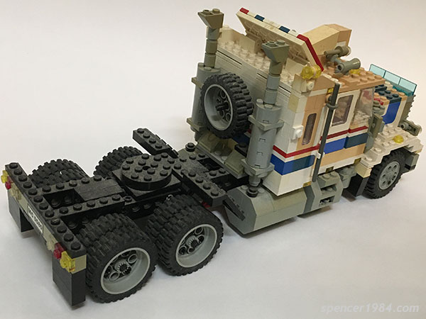 LEGO Highway Rig custom, 2021 (rear)