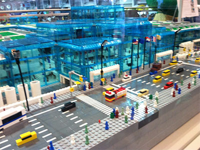 LEGO model of the Jacob K Javits Convention Center