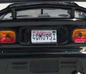 The Fast and the Furious Civic California 4QMU951 license plate