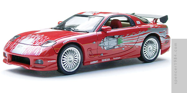 Vin Diesel's Mazda RX-7 from the movie The Fast and the Furious