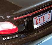 Misfile Jaguar XKR KATE3 license plate
