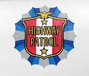 Highway Patrol door emblem