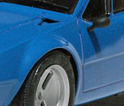 Evangelion Alpine A310 hood detail