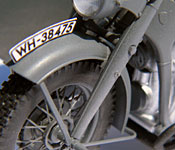 Indiana Jones and the Last Crusade motorcycle front fender detail