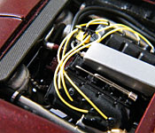 1969 Dodge Charger Daytona engine rear view