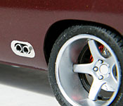 1969 Dodge Charger Daytona exhaust and wheel detail