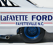 Red Line 7000 #28 Galaxie LaFayette Ford fender sponsor