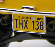 American Graffiti '32 Ford THX 138 license plate