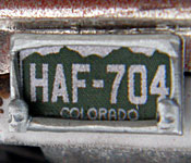 1969 Dodge Charger Daytona license plate frame