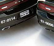 Fast Five 2011 Dodge Charger Pursuit rear bumper detail
