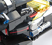 The LEGO Batman Movie Batmobile side detail