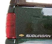 Welly 2001 Chevrolet Suburban Tailgate Detail