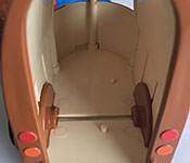 Chevron Cars Horace 'N Trailer trailer interior