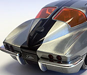 Jada Toys 1963 Chevy Corvette Sting Ray rear