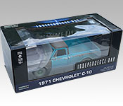 GreenLight Collectibles Independence Day 1971 Chevrolet C-10 packaging