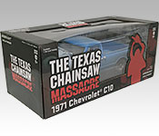GreenLight Collectibles The Texas Chainsaw Massacre 1971 Chevrolet C-10 packaging