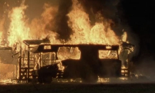 Destruction of Dale's RV in the season 2 Finale of The Walking Dead