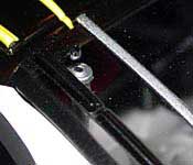 NASCAR Taurus rear window detail
