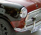 Bourne Identity Mini right front fender detail