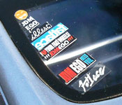 200 MPH 370Z stickers