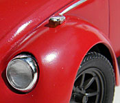 Ninja Cheerleaders Volkswagen Beetle headlight detail