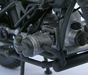 The Great Escape motorcycle engine detail