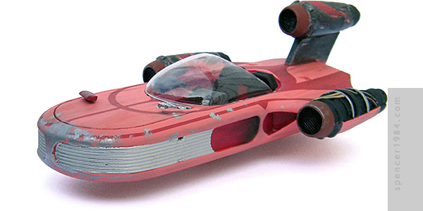 Luke Skywalker's X-34 Landspeeder from the movie Star Wars