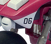 Mospeada/Robotech Ride Armor cowl detail