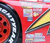 Mattel Lightning McQueen Sponsor Detail