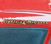 Mattel Lightning McQueen Name Detail