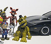 Five Nights at Freddy's Figures with 1/25 scale KITT